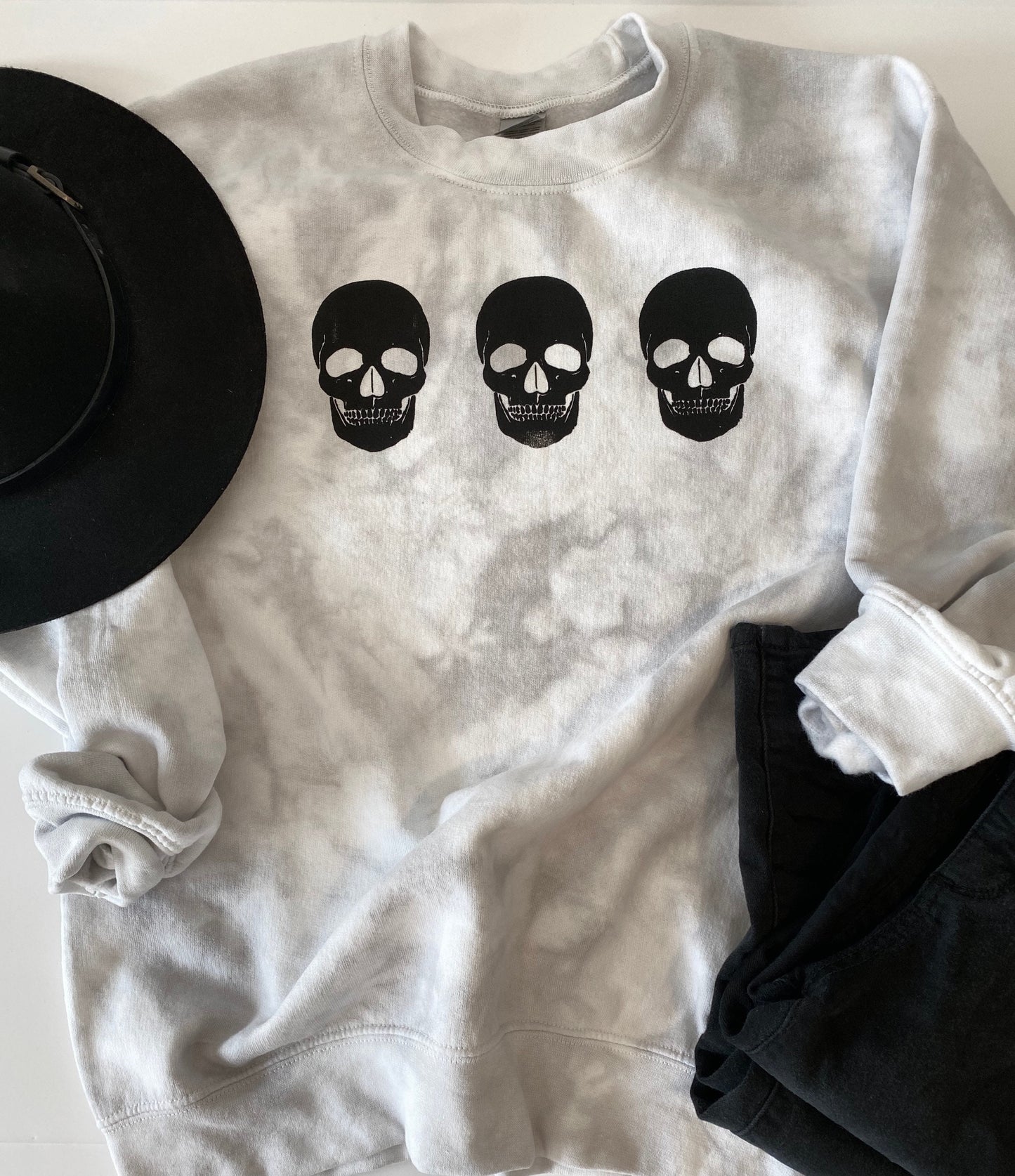 Skull Tie Dye Crewneck