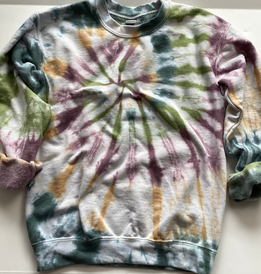 Fall Swirl Tie Dye Crewneck