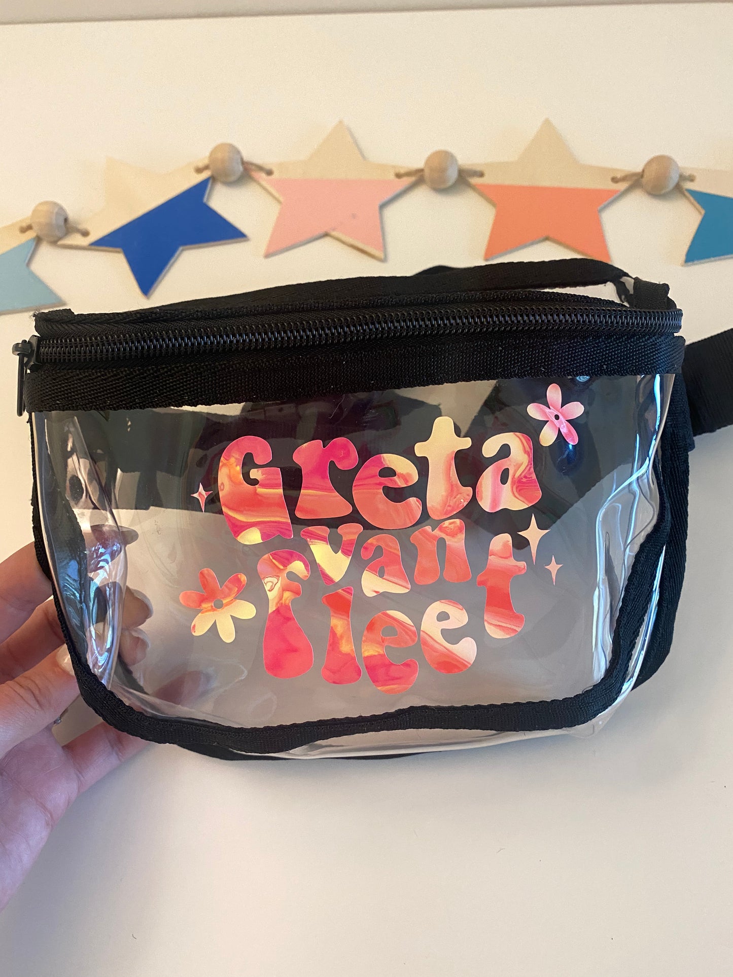 GVF Clear Belt Bag w/ vinyl decal