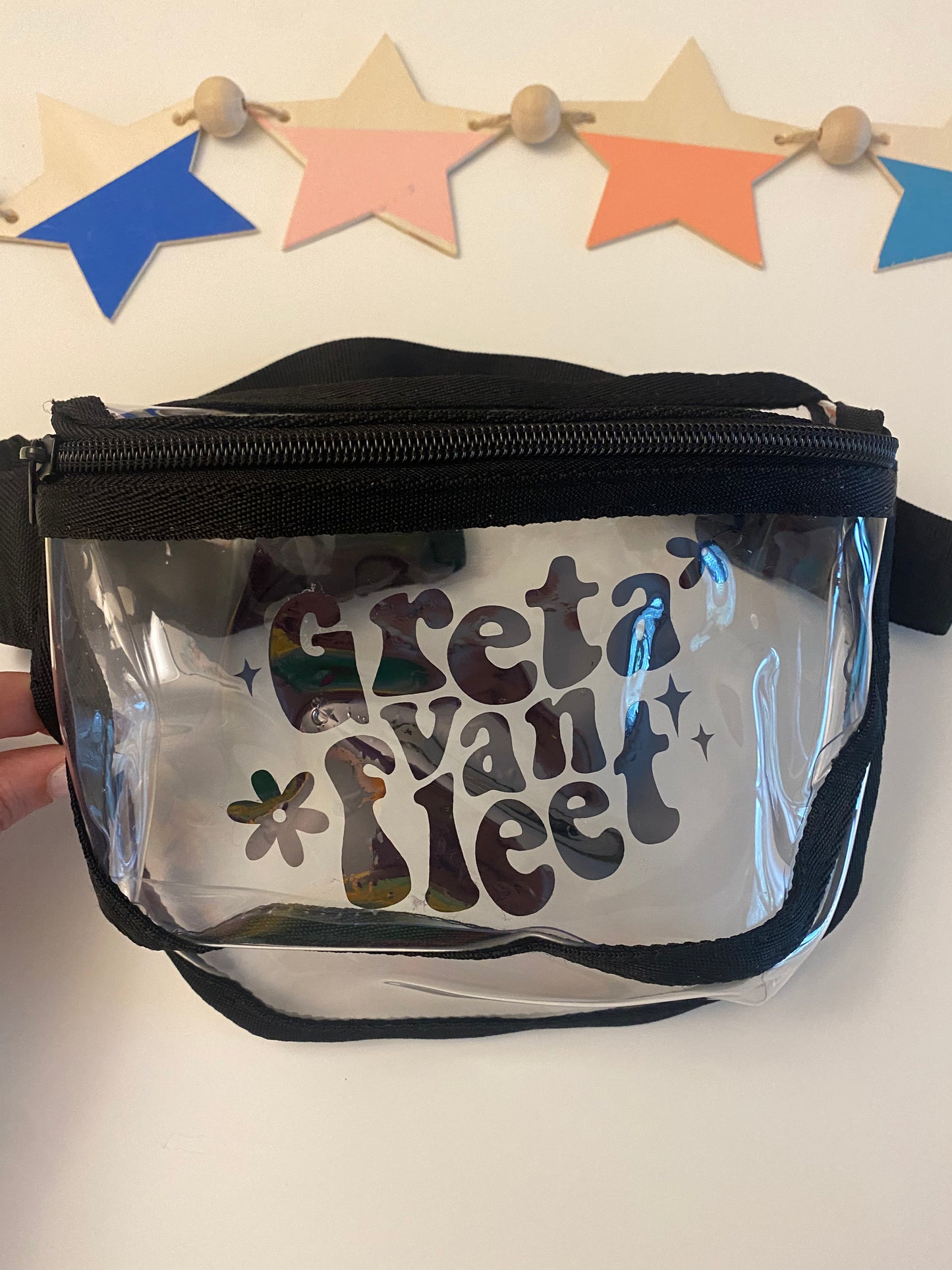 GVF Clear Belt Bag w/ vinyl decal